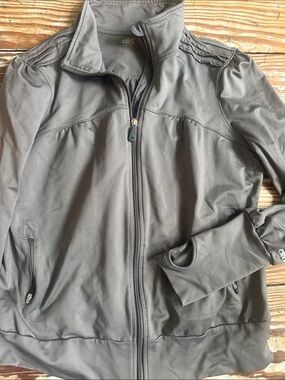 Alo womens Grey Full-Zip Athletic Jacket
